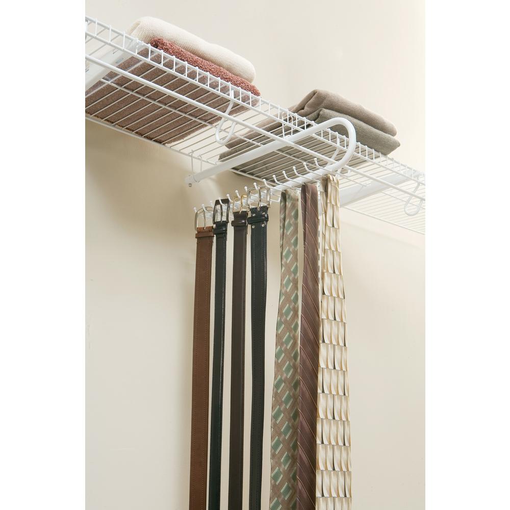 ClosetMaid 10Hook Horizontal Tie and Belt Rack71008 The Home Depot
