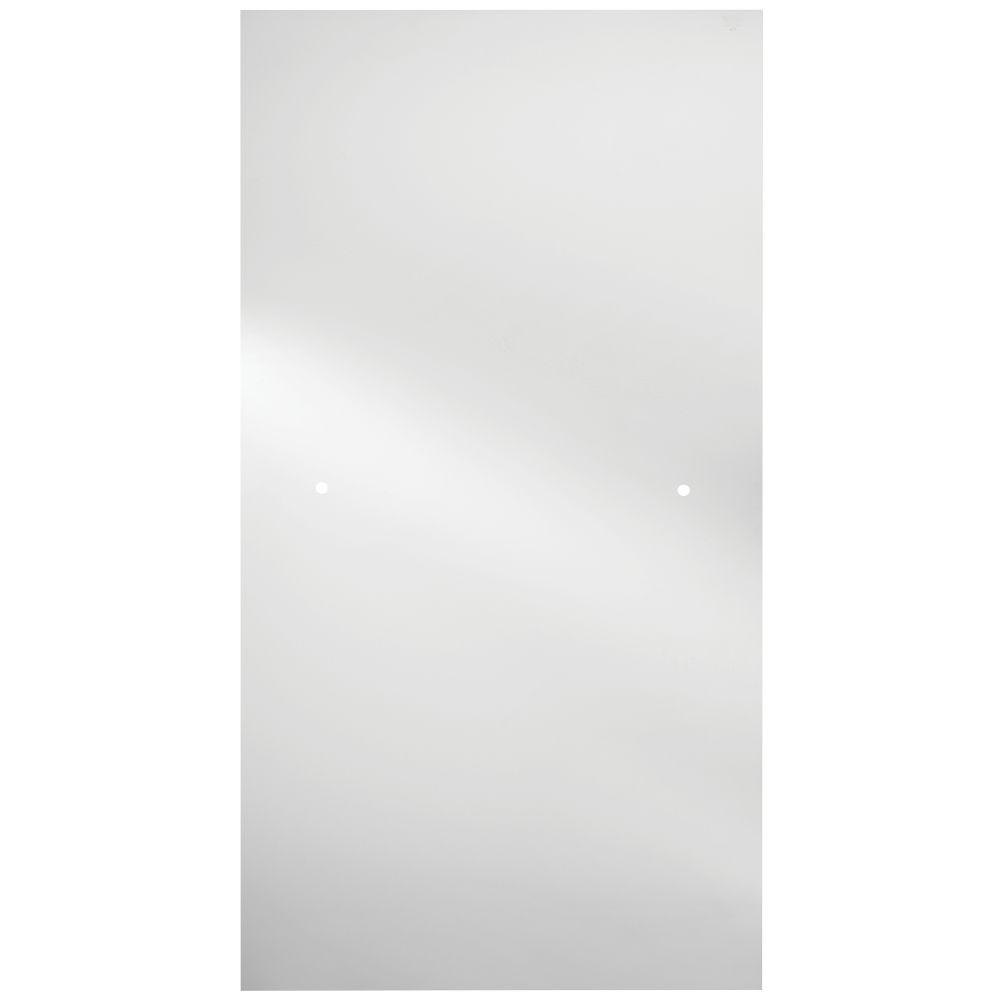 Delta 273/8 in. x 631/8 in. x 1/4 in. Frameless Pivot Shower Door Glass Panel in Clear (for 30
