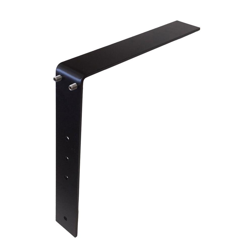 Low Profile Adjule Bracket 12 In Steel Countertop Support Low Profile Adjule Bracket 12 In Steel Countertop Support Black Lpab012 The Home Depot