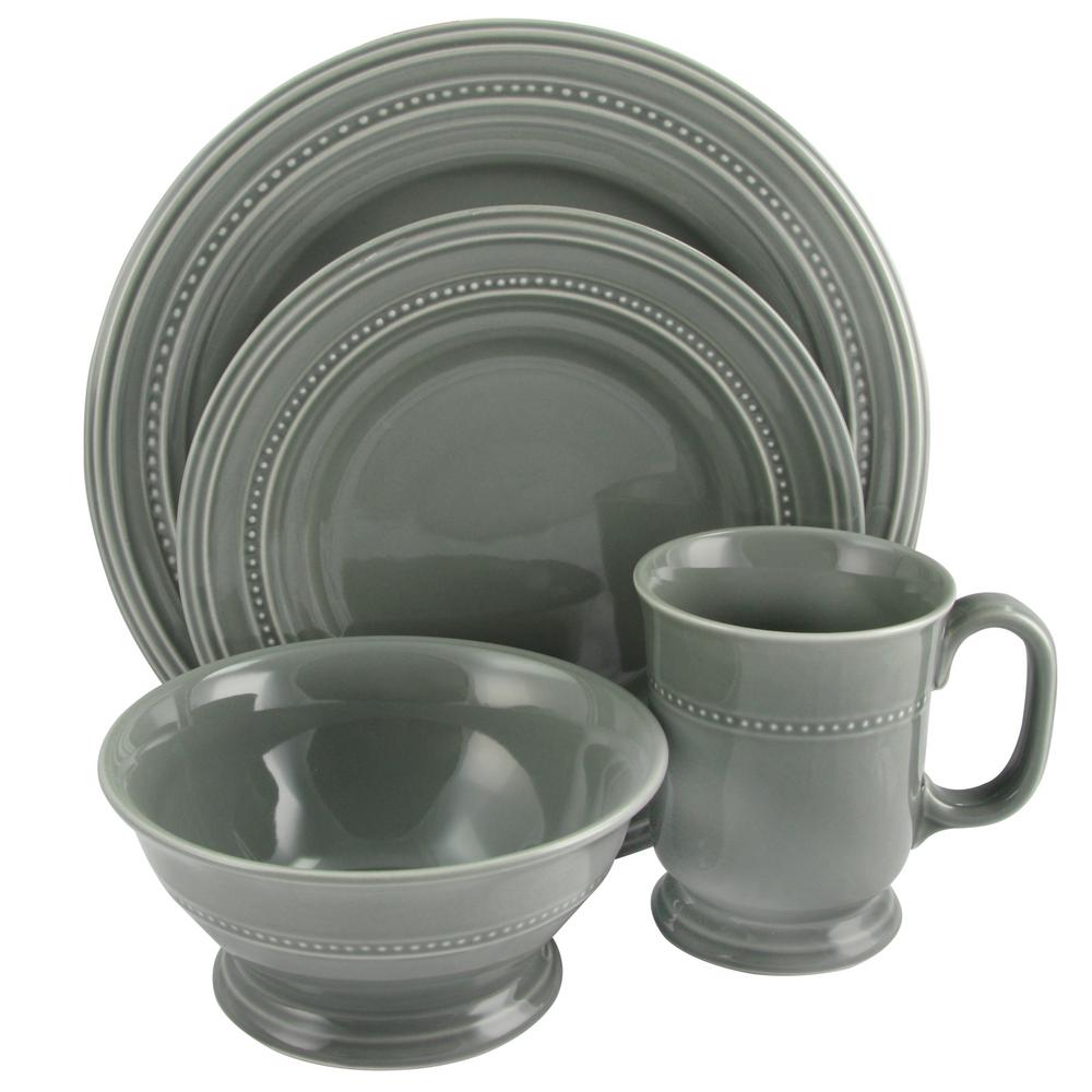 American Atelier 6518-16SE-RB Madelyn Dinnerware Set 11x11 Seafoam