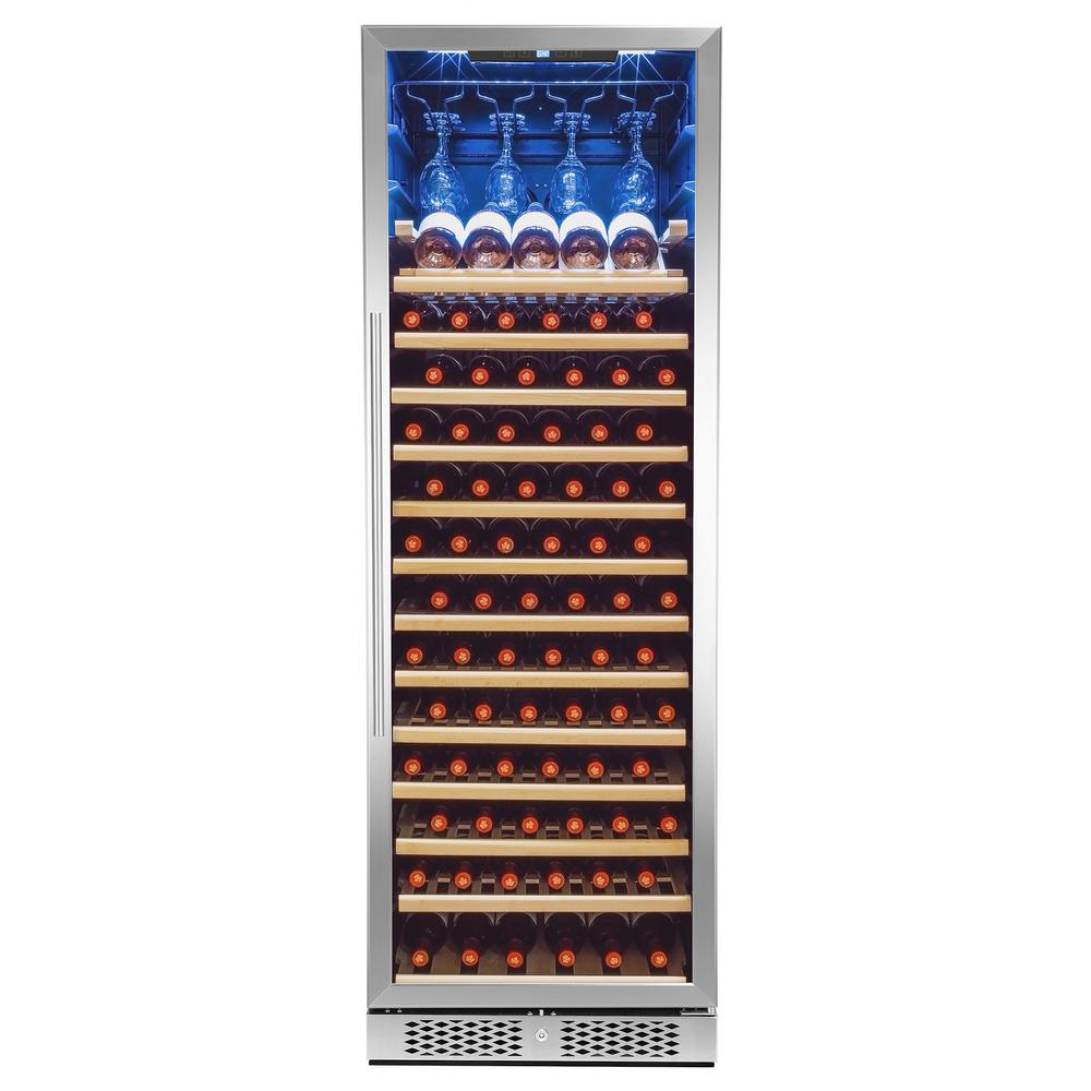 Akdy 69 In 83 Bottle Single Zone Compressor Freestanding Wine 83 Bottle Single Zone Compressor Freestanding Wine Cooler