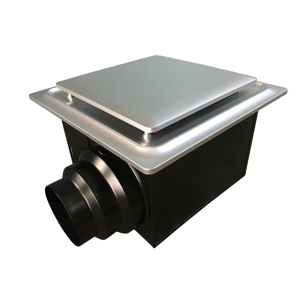 Aero Pure Low Profile 110 Cfm Quiet Ceiling Bathroom Ventilation Fan 0 9 Sones Satin Nickel