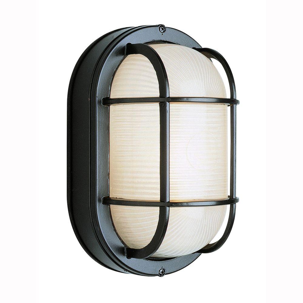 Bulkhead Lights Outdoor Wall Mounted Lighting The Home Depot Bulkhead 1 Light Outdoor