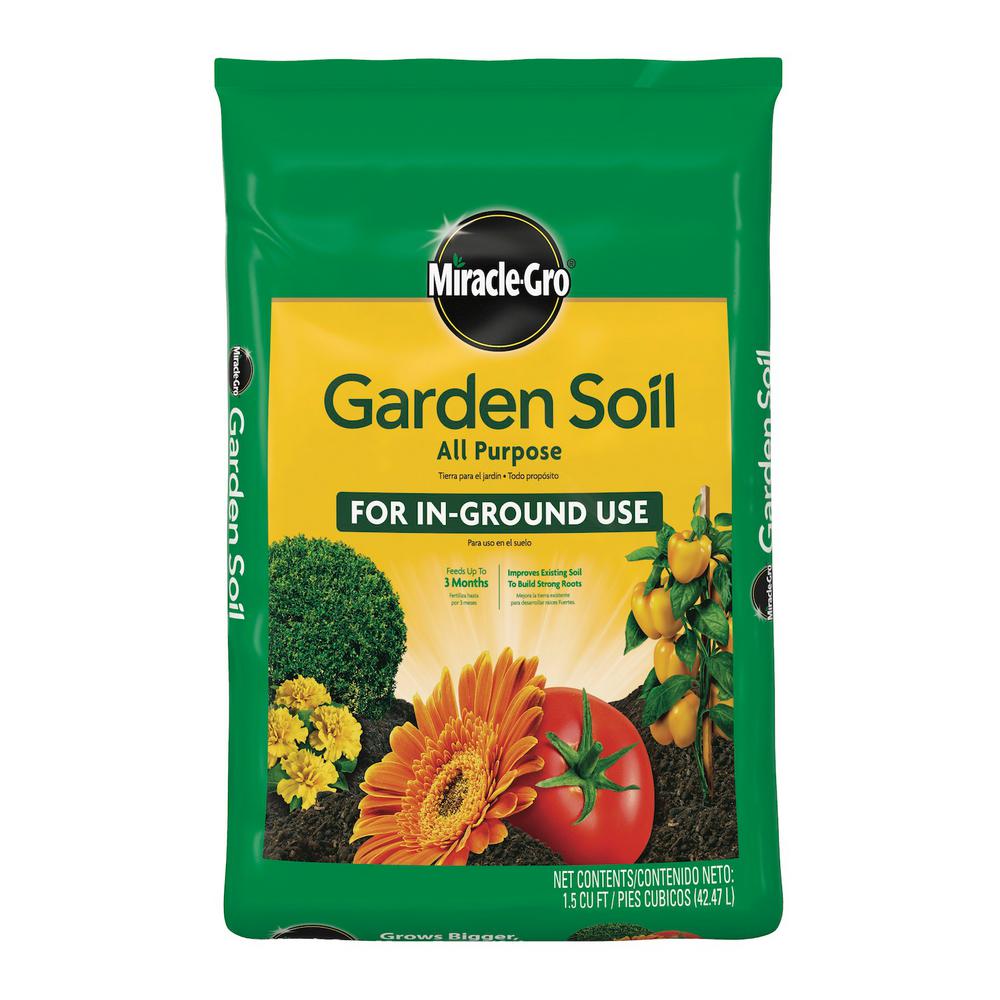 Miracle Gro 1 5 Cu Ft All Purpose Garden Soil The Home Depot