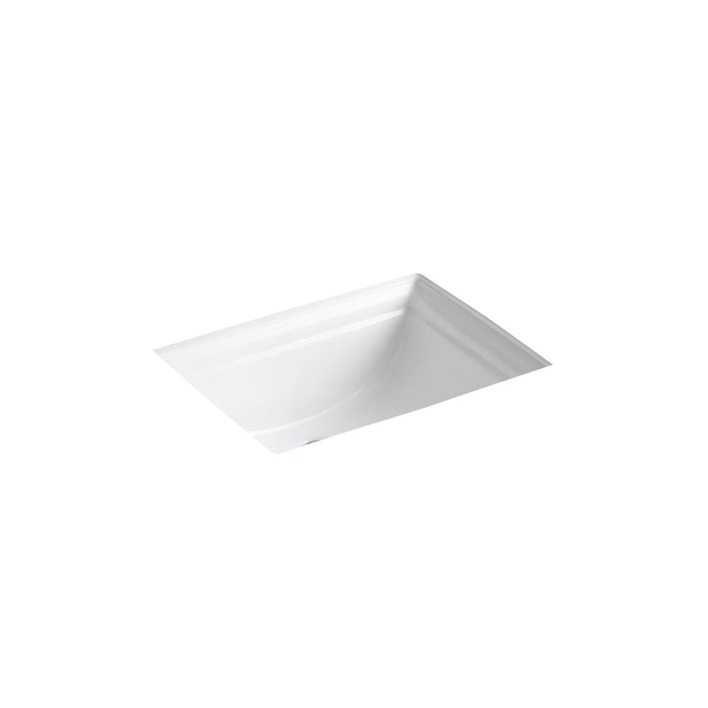 Kohler Archer Vitreous China Undermount Bathroom Sink In White With Memoirs Vitreous China Undermount Bathroom Sink In White With Overflow Drain