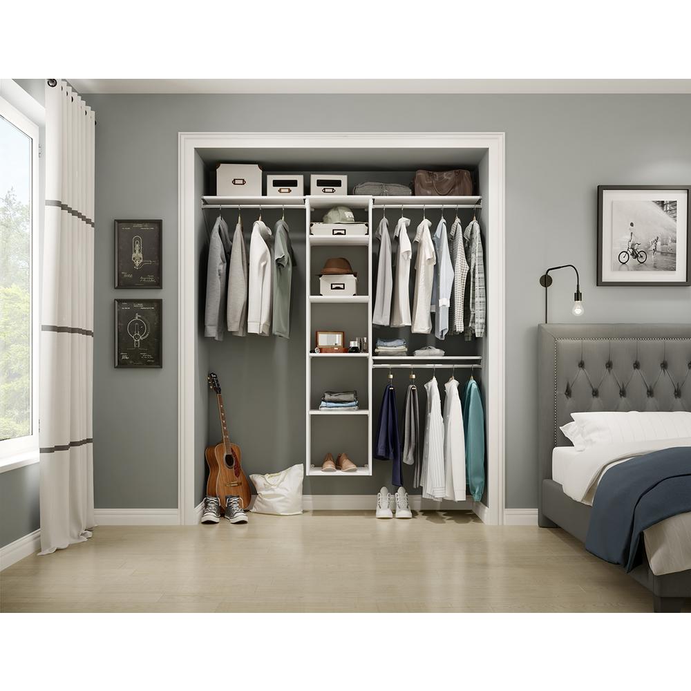 ClosetMaid Style+ 25 in. W White Corner Wood Closet Tower-1711 - The ...