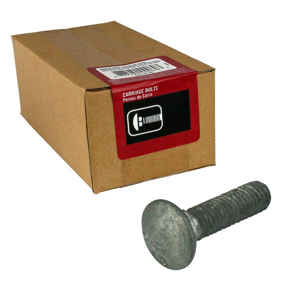 Everbilt 1/2 inch x 2-1/2 inch Galvanized Carriage Bolt (25-Pack) by Everbilt
