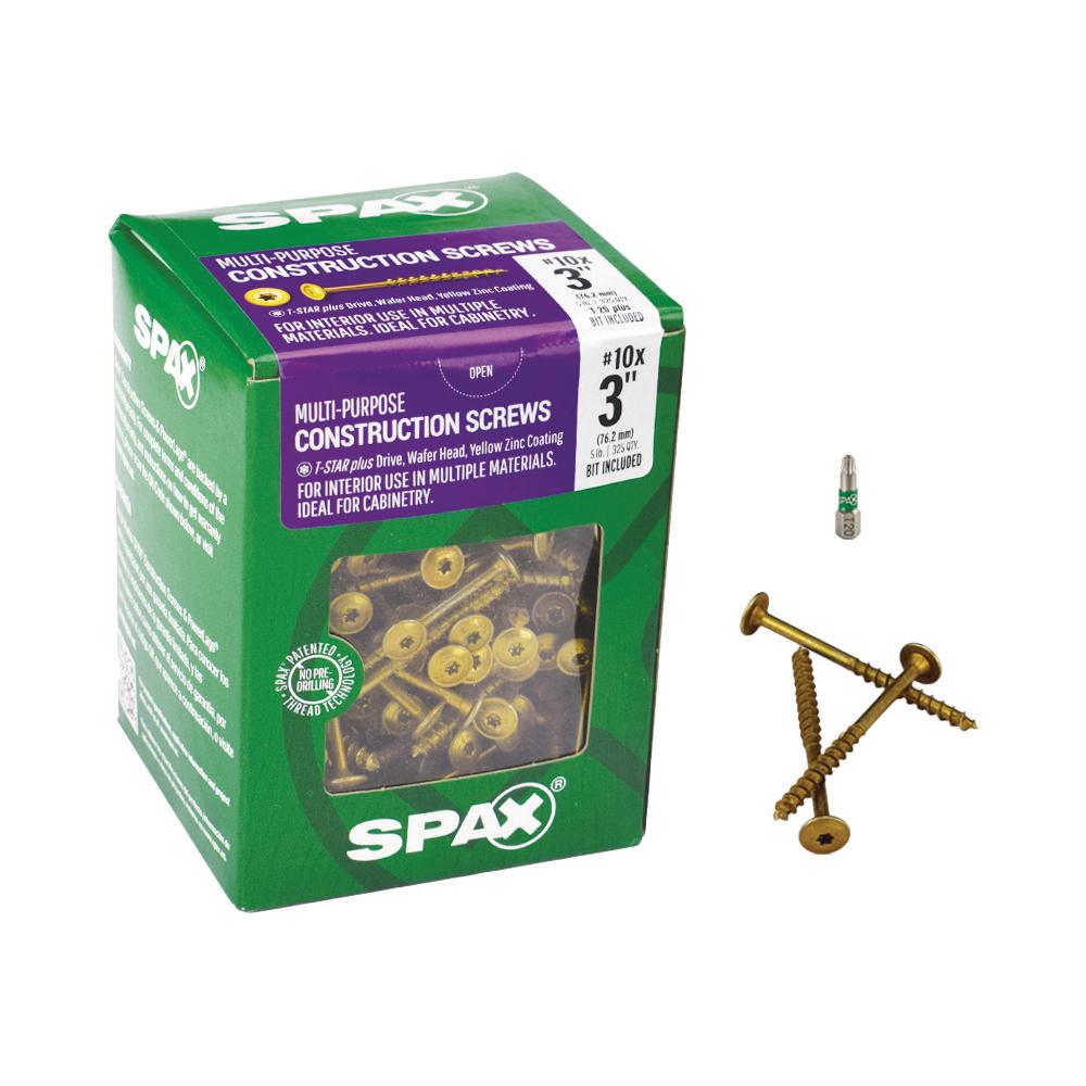3,5 x 25 mm SPAX 241010350255 Screws Raised Countersunk Head Z 3.5 x 25 Pack of 1000 Blank galvanised