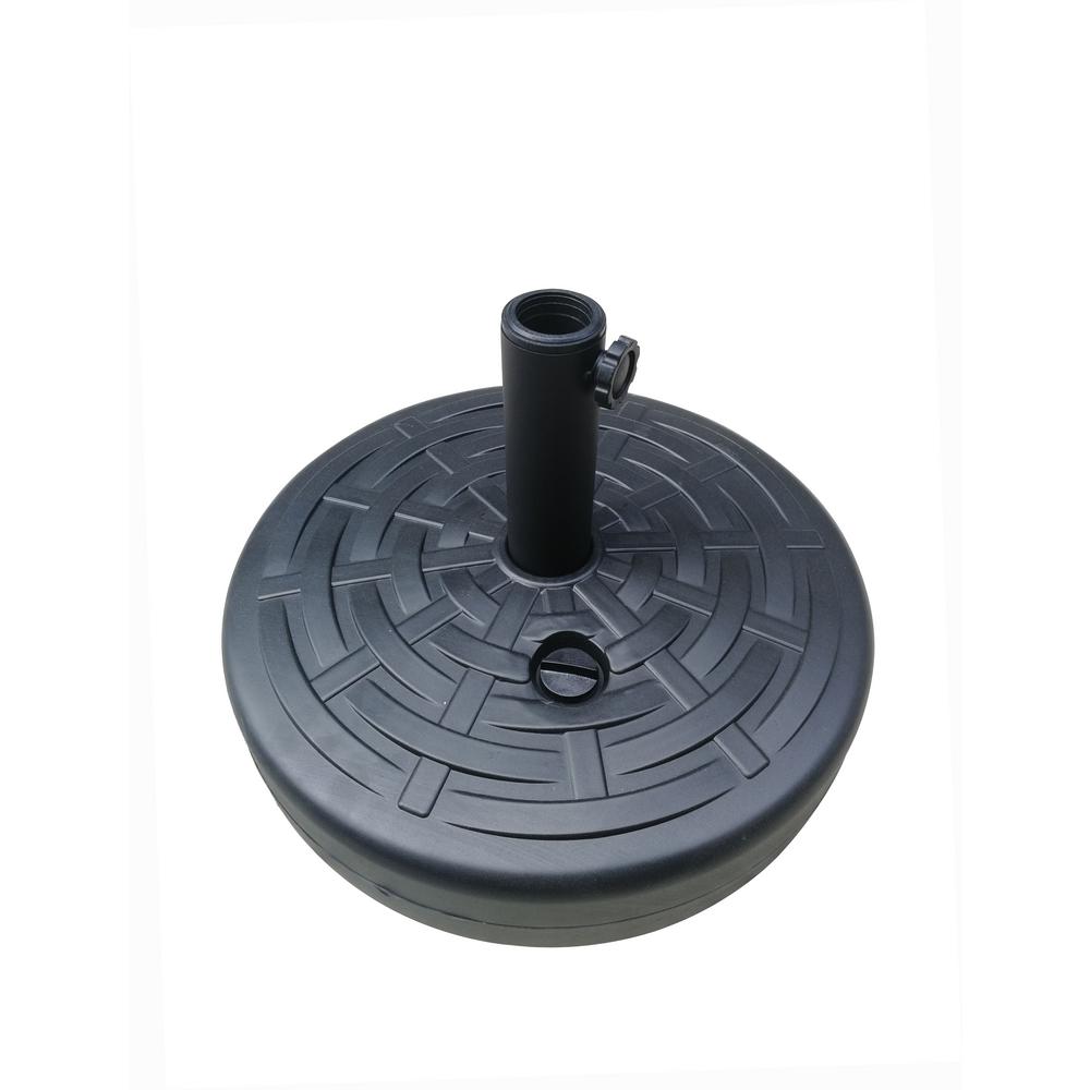 Boyel Living Patio Plastic Umbrella Base In Black Edwf14001 The