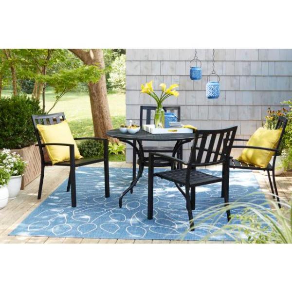 Stylewell 42 In Mix And Match Black Mesh Metal Round Outdoor Patio Dining Table Fts60704 Blk The Home Depot - Round Mesh Patio Table And Chairs Stylewell 42 In Mix And Match Black Mesh Metal Round Outdoor Patio Dining Table Fts60704 Blk The Home Depot - Round Mesh Patio Table And Chairs