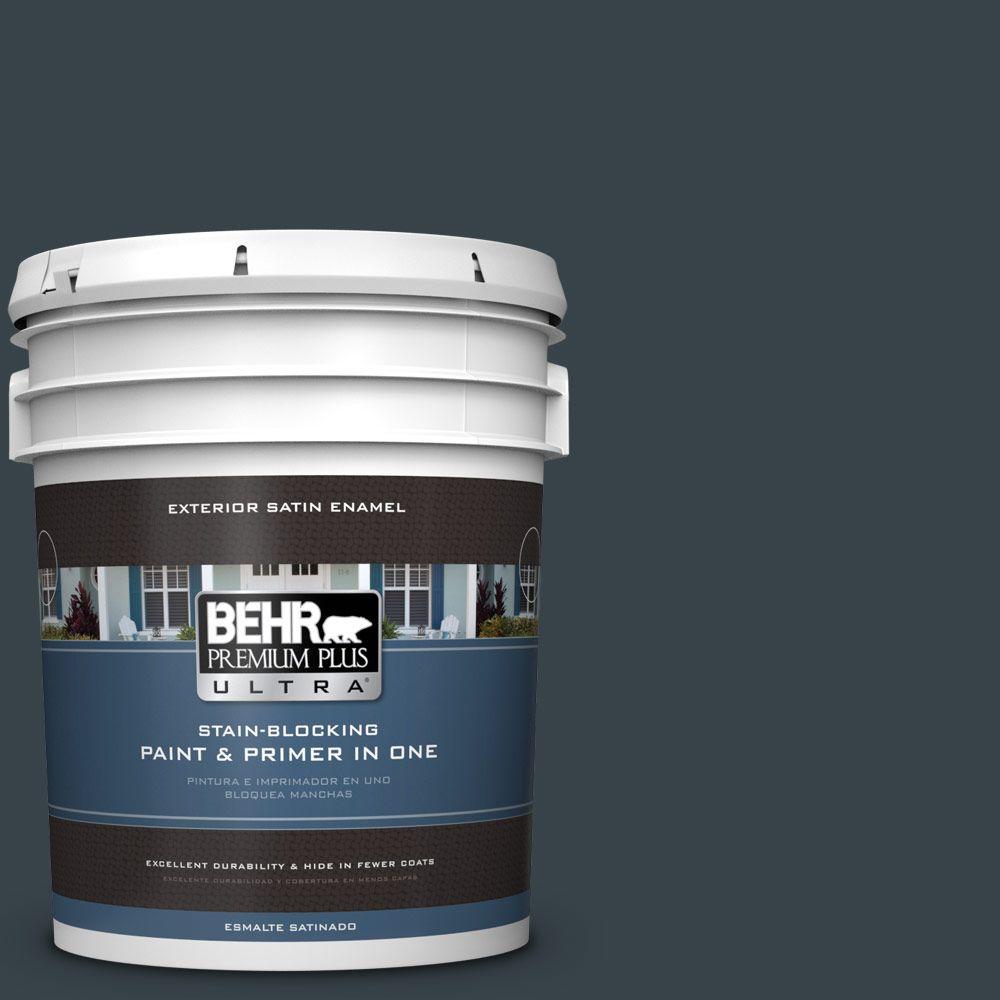 BEHR Premium Plus Ultra 5gal. 740F7 Night Shade Satin Enamel