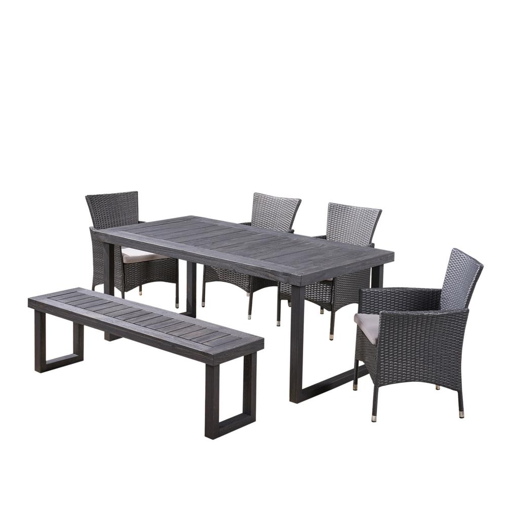 6 Piece Patio Dining Sets Patio Dining Furniture The Home Depot