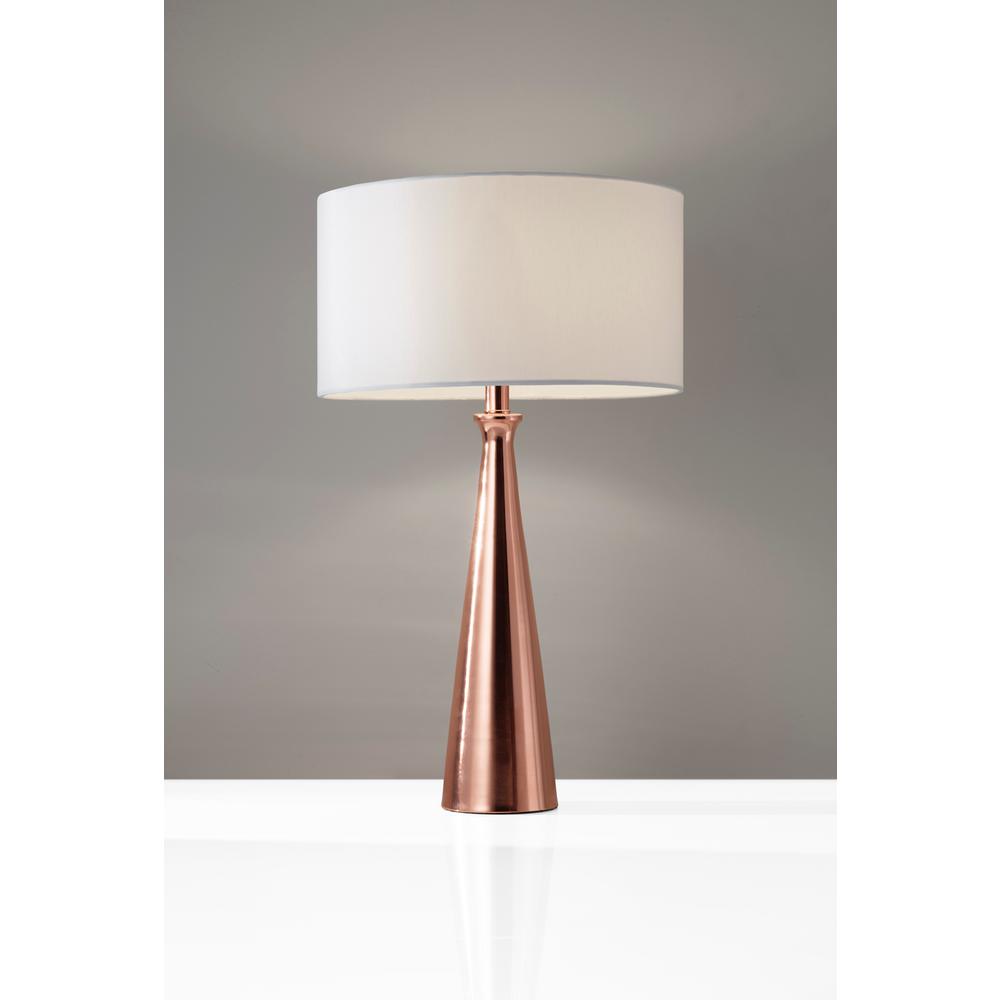 1517 20 Brushed Copper Adesso Linda Table Lamp