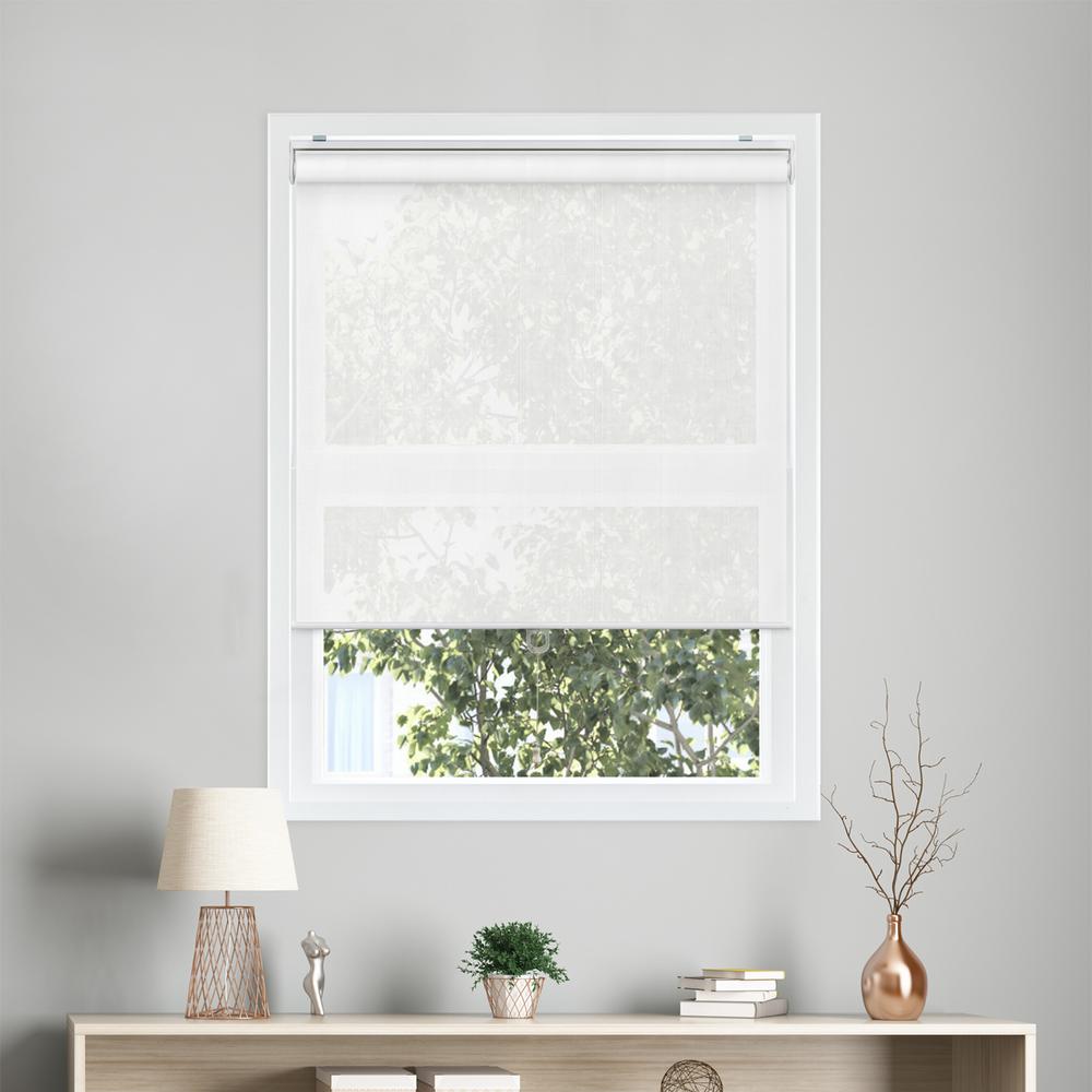 white window shades vinyl snapnglide viewitful white cordless polyester roller shades 27 the home depot white window shades vinyl snapnglide viewitful white cordless polyester roller shades 27 the home depot
