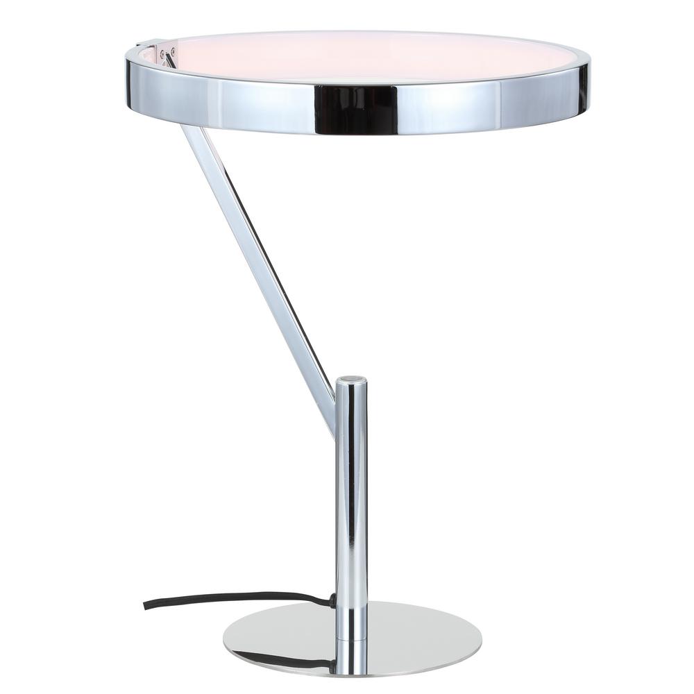 led chrome table lamp