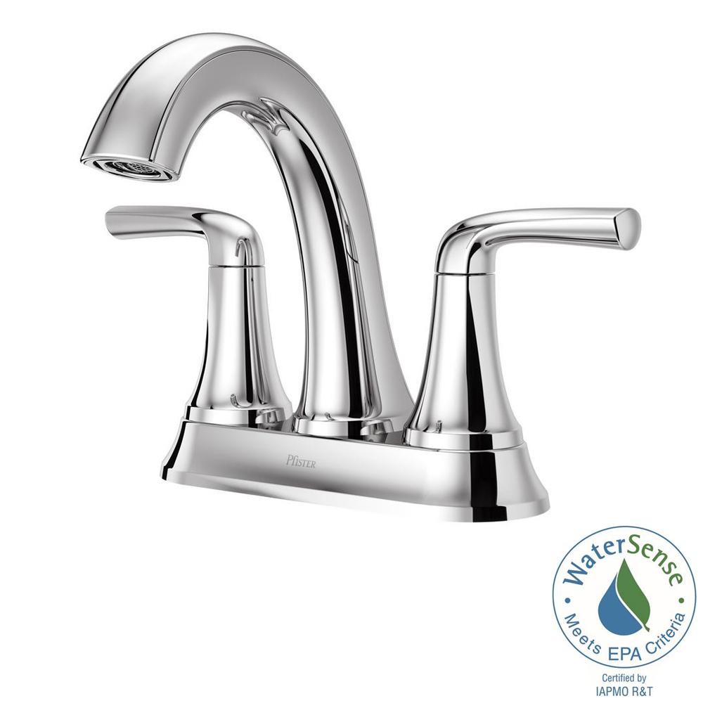 Pfister Ladera 4 in. Centerset 2Handle Bathroom Faucet in Polished