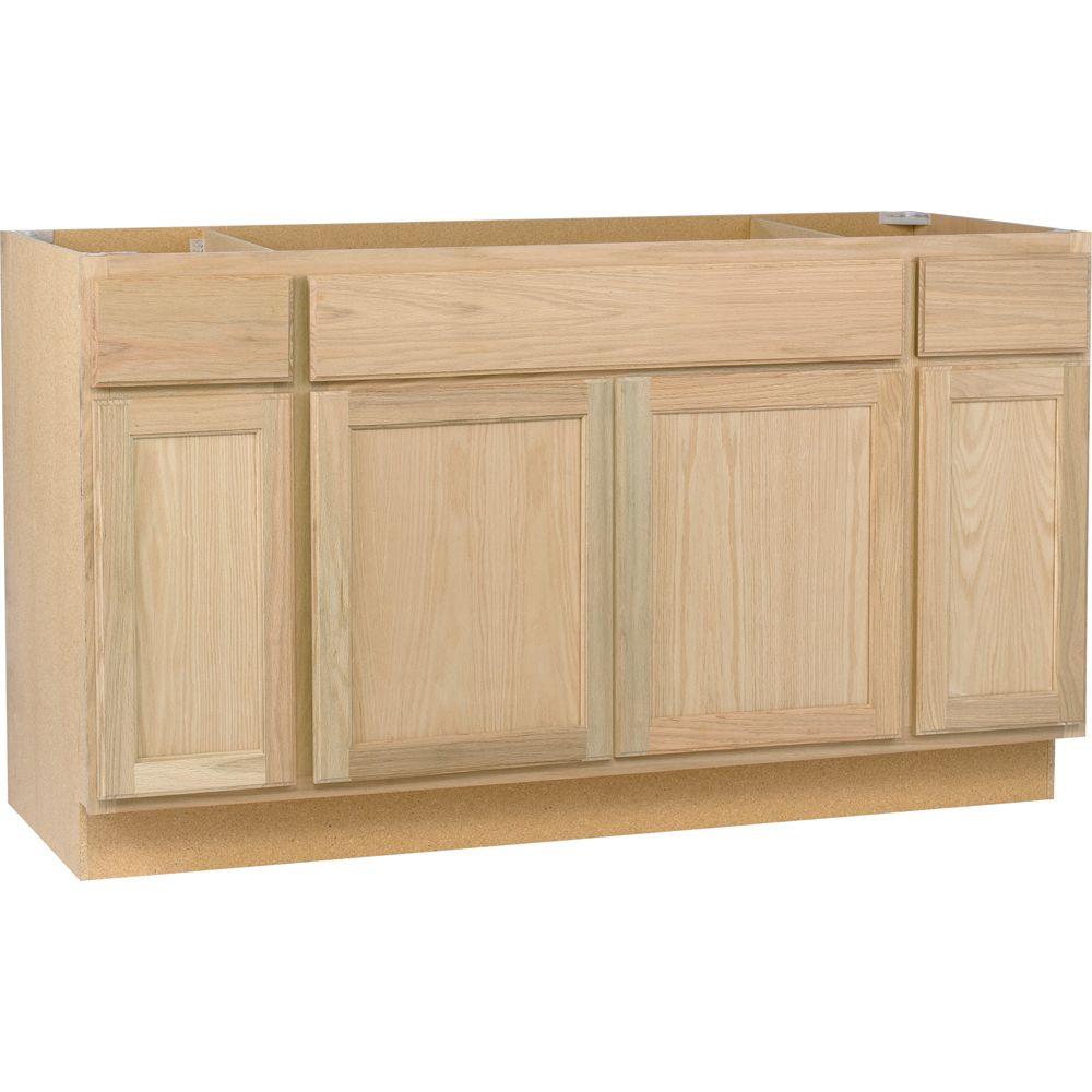 Get Unfinished Kitchen Base Cabinets Lowes Pics   Unfinished Oak Assembled Kitchen Cabinets Sb60ohd 64 1000 