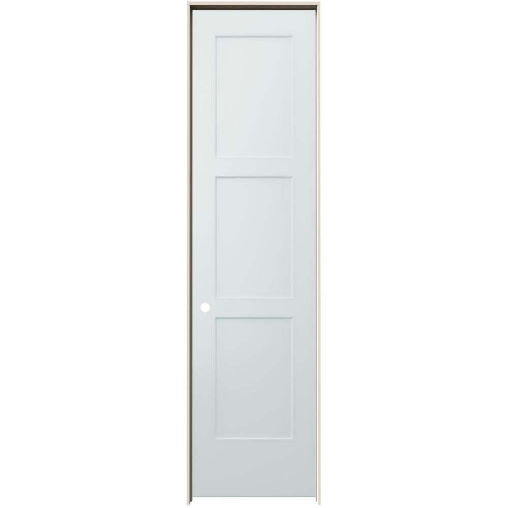 JELD-WEN 24 In. X 96 In. Birkdale Light Gray Paint Right-Hand Smooth ...