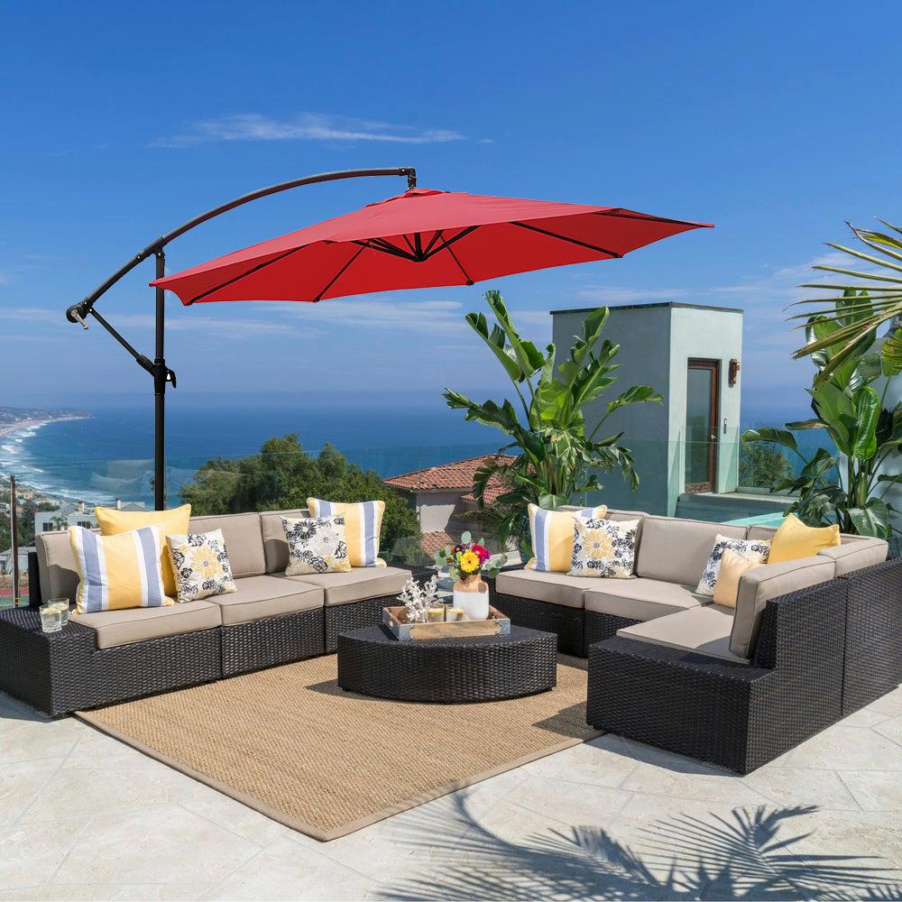 Without Stand Cantilever Umbrellas Patio Umbrellas The Home Depot