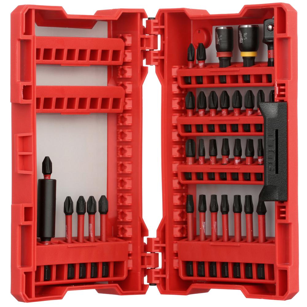 Milwaukee Shockwave Impact Duty Driver Bit Set (48-Piece)-48-32-4061 ...