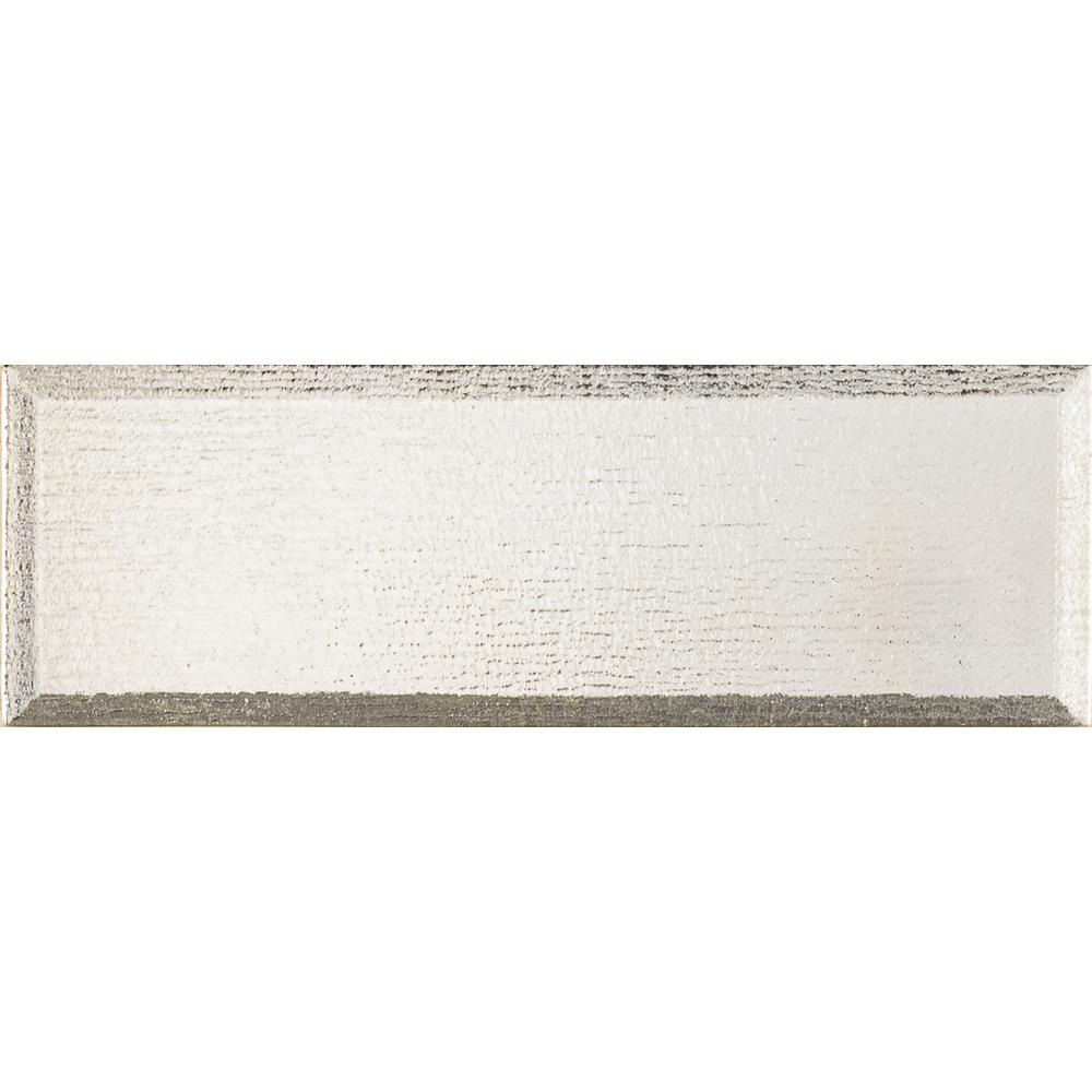 Msi Silver Glisten Beveled 4 In X 12 Gl Wall Tile 0 33 Sq Msi Silver Glisten Beveled 4 In X 12 Gl Wall Tile 0 33