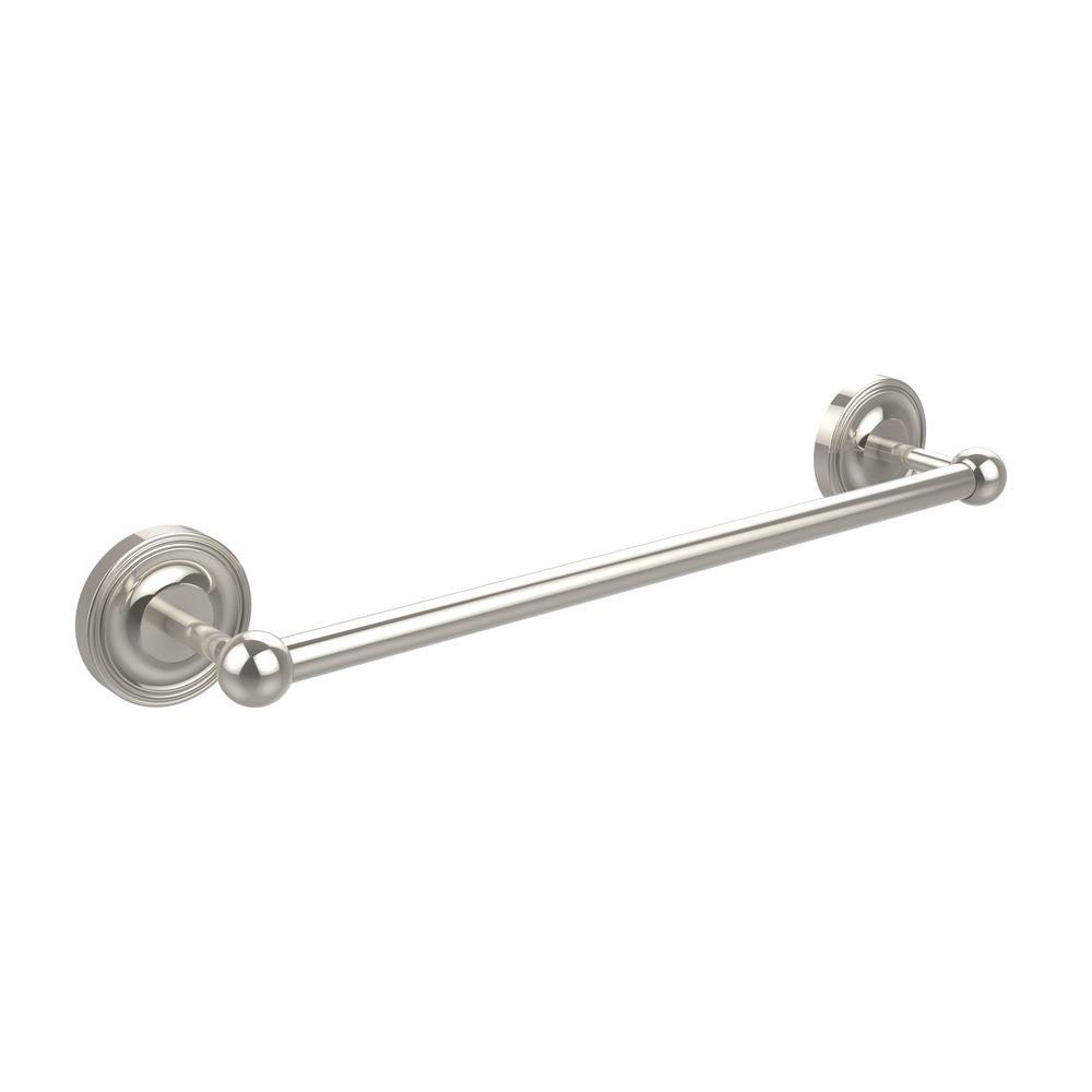 Allied Brass PR-41-36-HK-SN Prestige Regal Collection 36 Inch Towel Bar with Integrated Hooks 36 Satin Nickel