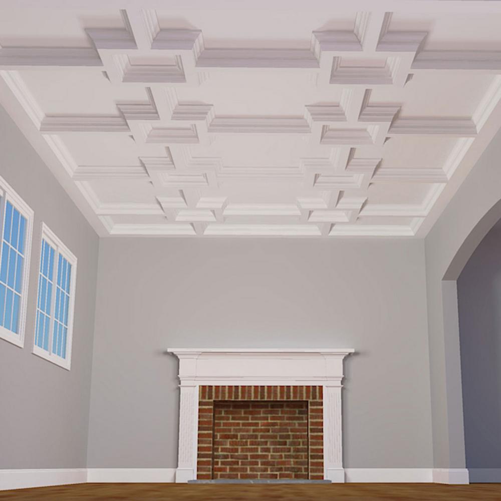 Ekena Millwork 8 In W X 4 In P X 94 1 2 In L Inner Beam For 8 In Deluxe Coffered Ceiling System Kit