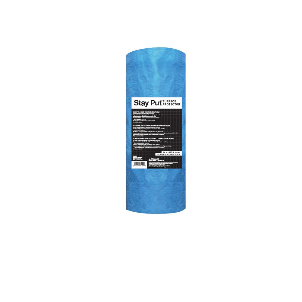 Trimaco 2 ft. x 100 ft. Stay Put Floor Protector by Trimaco