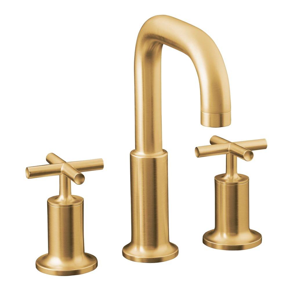 vibrant moderne brushed gold - bathroom sink faucets - bathroom