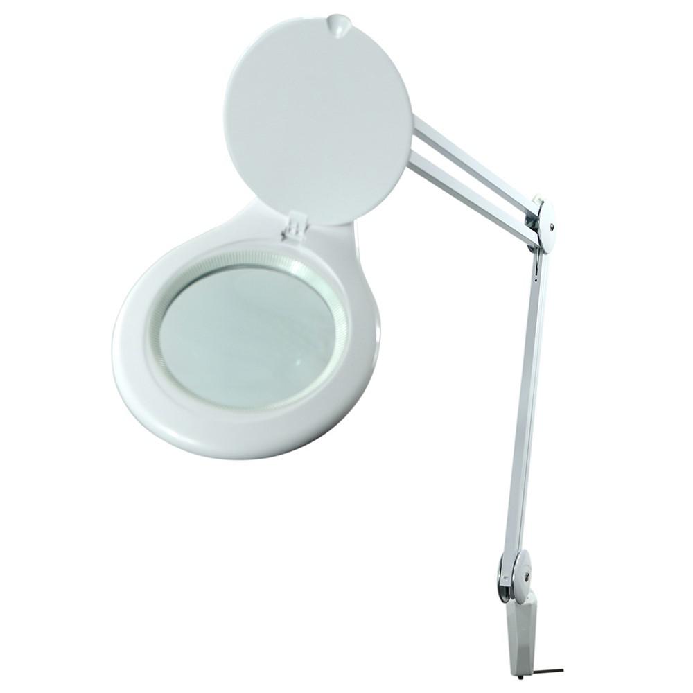 clamp on desk lamp with magnifier