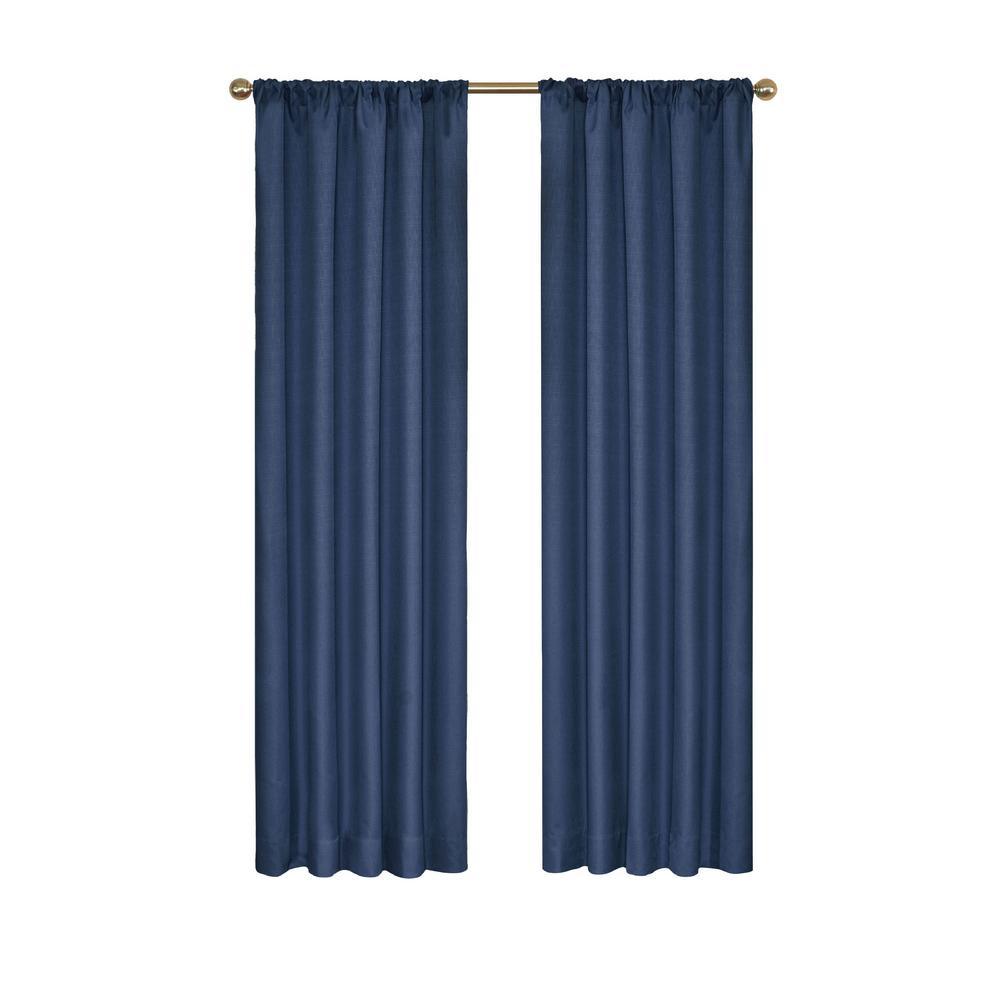 Eclipse Kendall Blackout Window Curtain Panel In Denim 42 W Blackout Window Curtain Panel In Denim