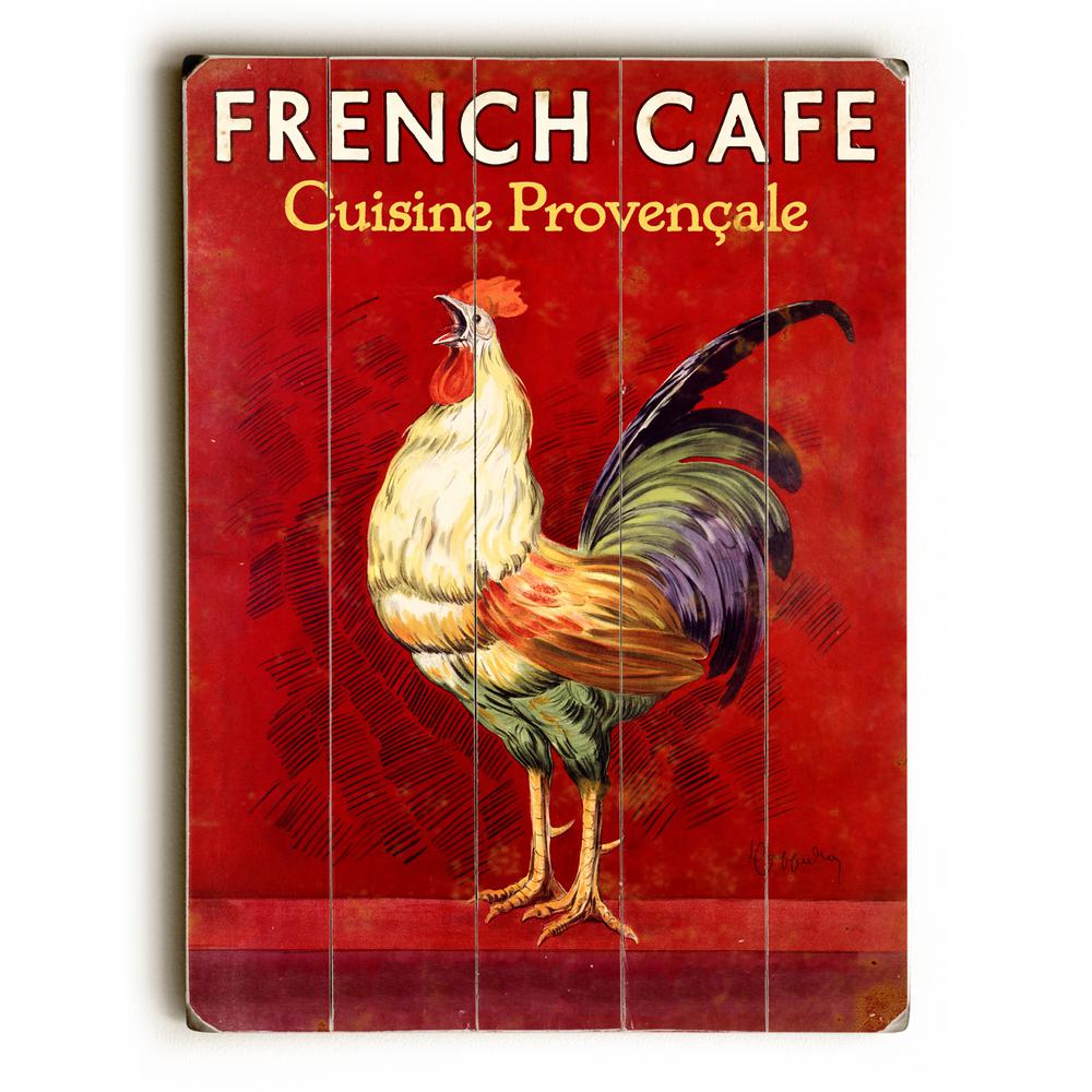 ArteHouse 30 In X 40 In French Caf Rooster By Posters Please