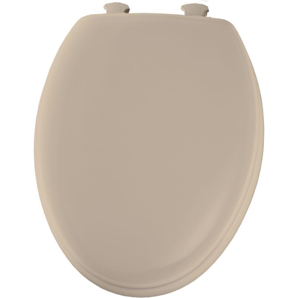 BEMIS Elongated Closed Front Toilet Seat in Fawn Beige-1450EC 068 - The
