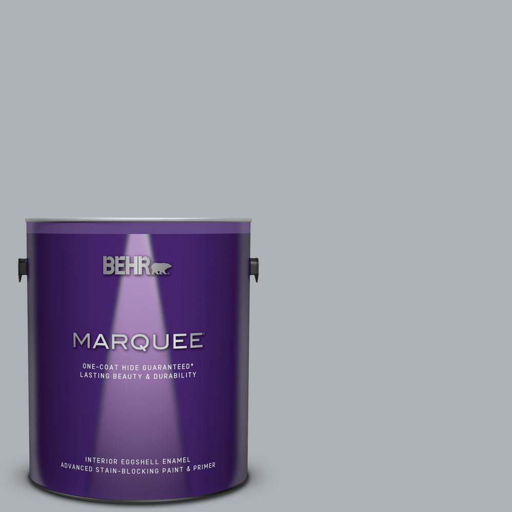 Behr Marquee 1 Gal N510 3 Stargazer One Coat Hide Eggshell Enamel Interior Paint And Primer In One