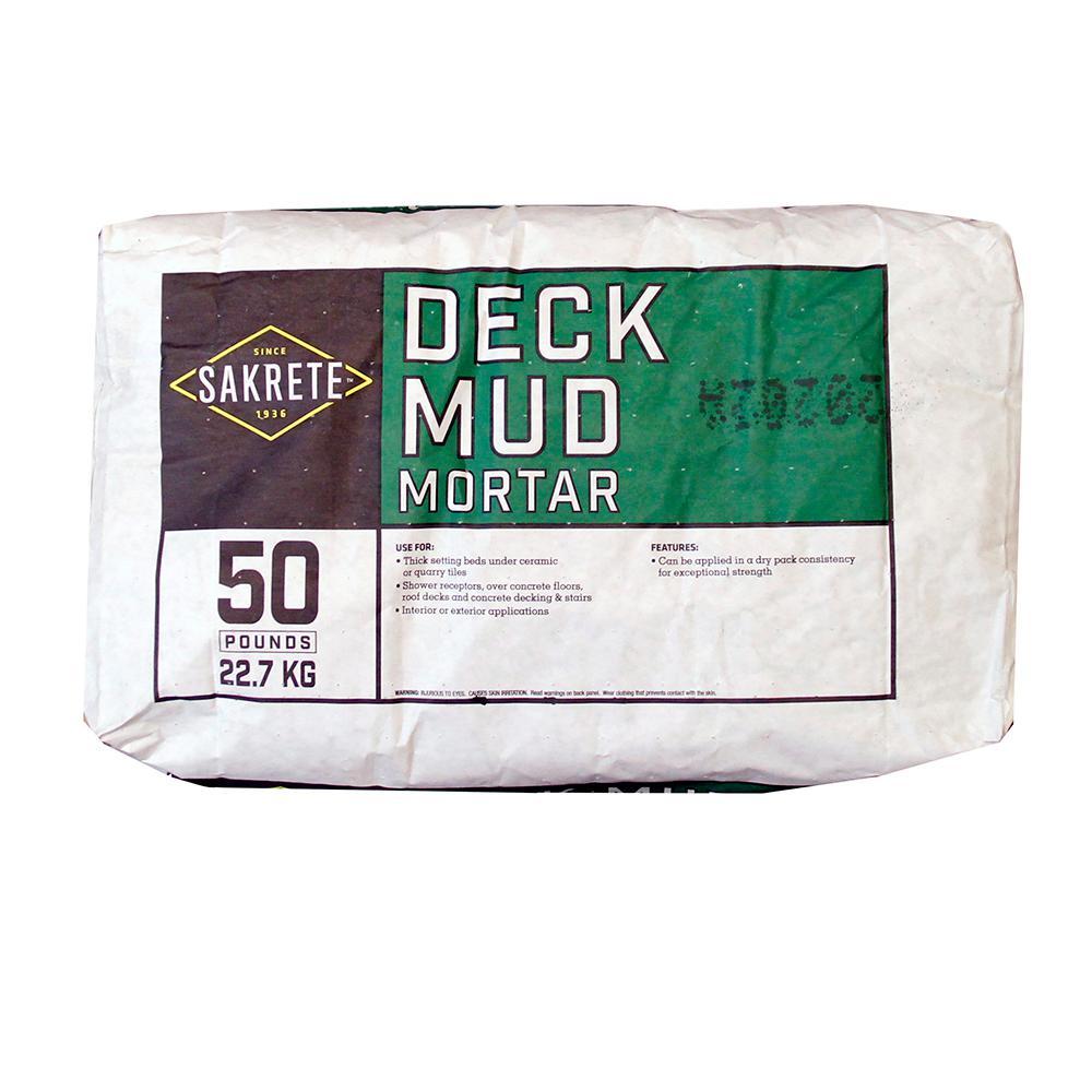 SAKRETE 50 lbs. Deck Mud Cement-100068447 - The Home Depot