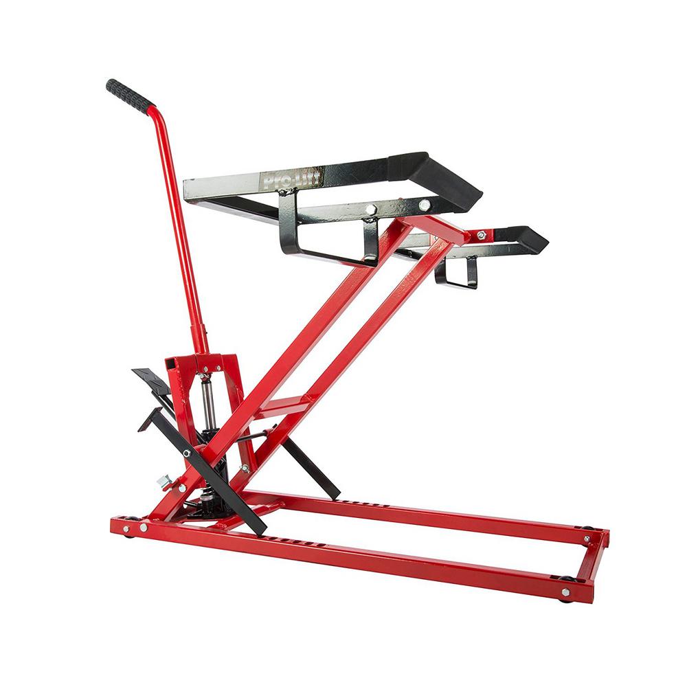 High lift Garden Lawn Mower Jack Lift with 350 lbs. Capacity Safety ...