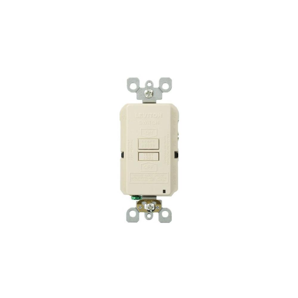 Leviton 20 Amp SmartlockPro Blank Face GFCI Outlet, Light Almond-GFRBF-T - The Home Depot