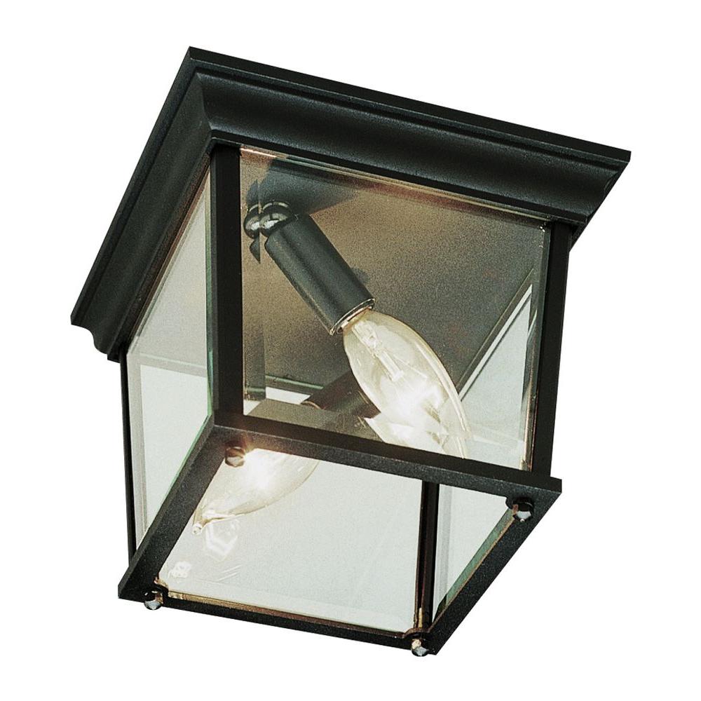 Bel Air Lighting Stewart 2-Light Outdoor Rust Incandescent Ceiling ...