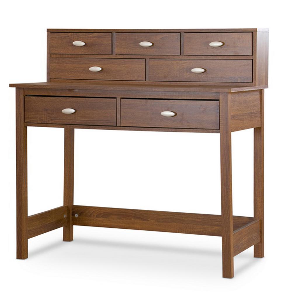 Baxton Studio Mckinley Contemporary Um Brown Finished Wood Desk Baxton Studio Mckinley Contemporary Um Brown Finished Wood Desk