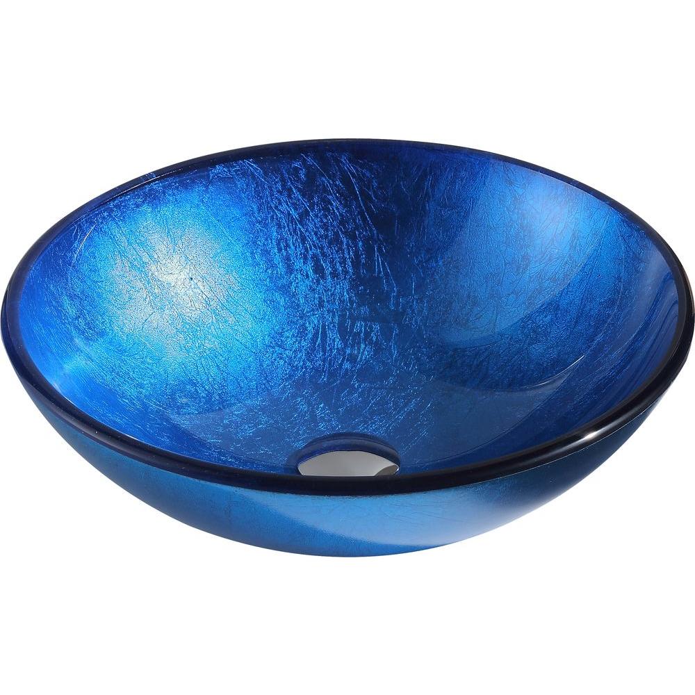 Hembry Creek Natural Stone Vessel Sink in Blue Dragon OnyxSCMV170CBD
