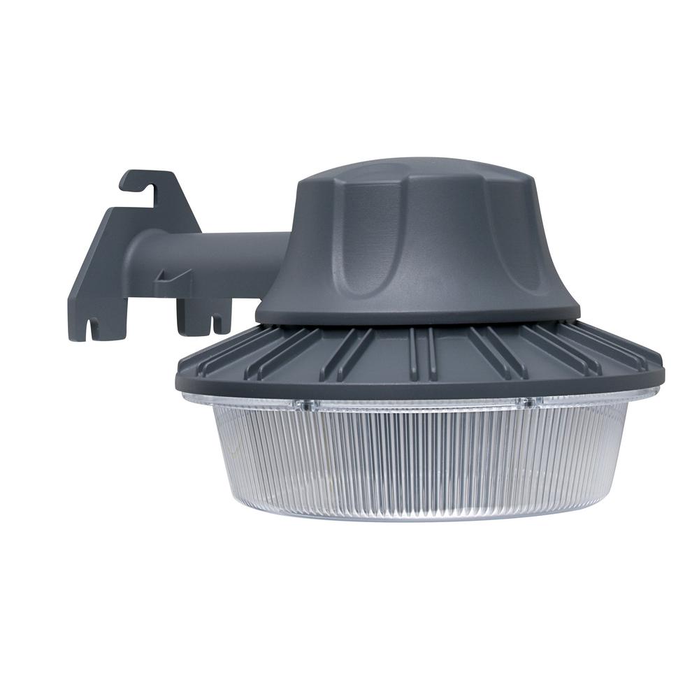 Commercial Electric 46-Watt Gray Outdoor Integrated LED ...