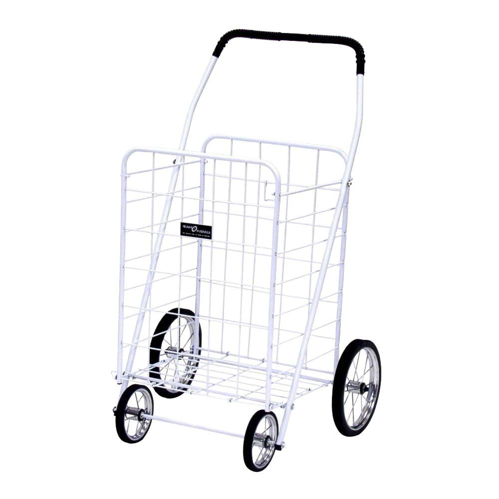 Easy Wheels Jumbo Shopping Cart in Red001RD The Home Depot