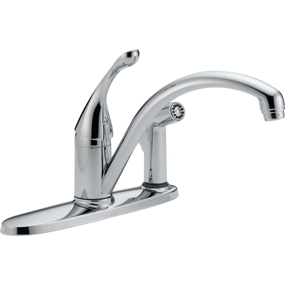 Delta Collins Lever Single Handle Standard Kitchen Faucet With