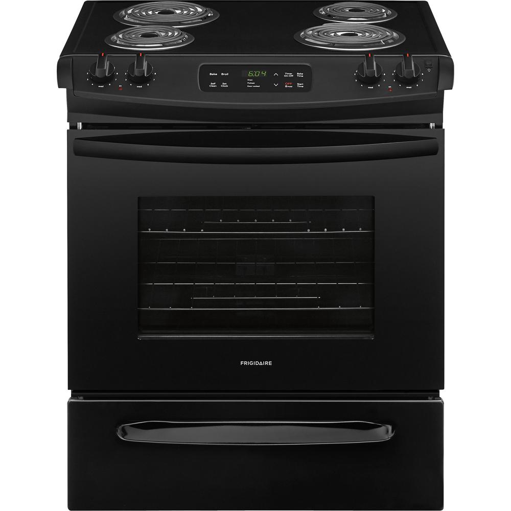 UPC 012505804649 product image for Frigidaire 4.6 cu. ft. Slide-In Electric Range with Self-Cleaning in Black | upcitemdb.com