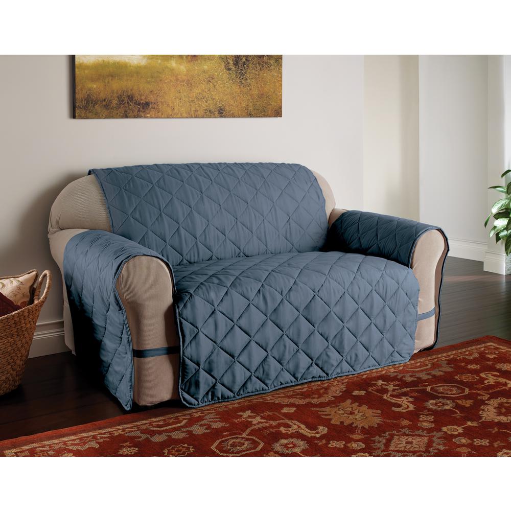 Microfiber Solid Ultimate Xl Slate Blue Sofa Protector Microfiber Solid Ultimate Xl Slate Blue Sofa Protector