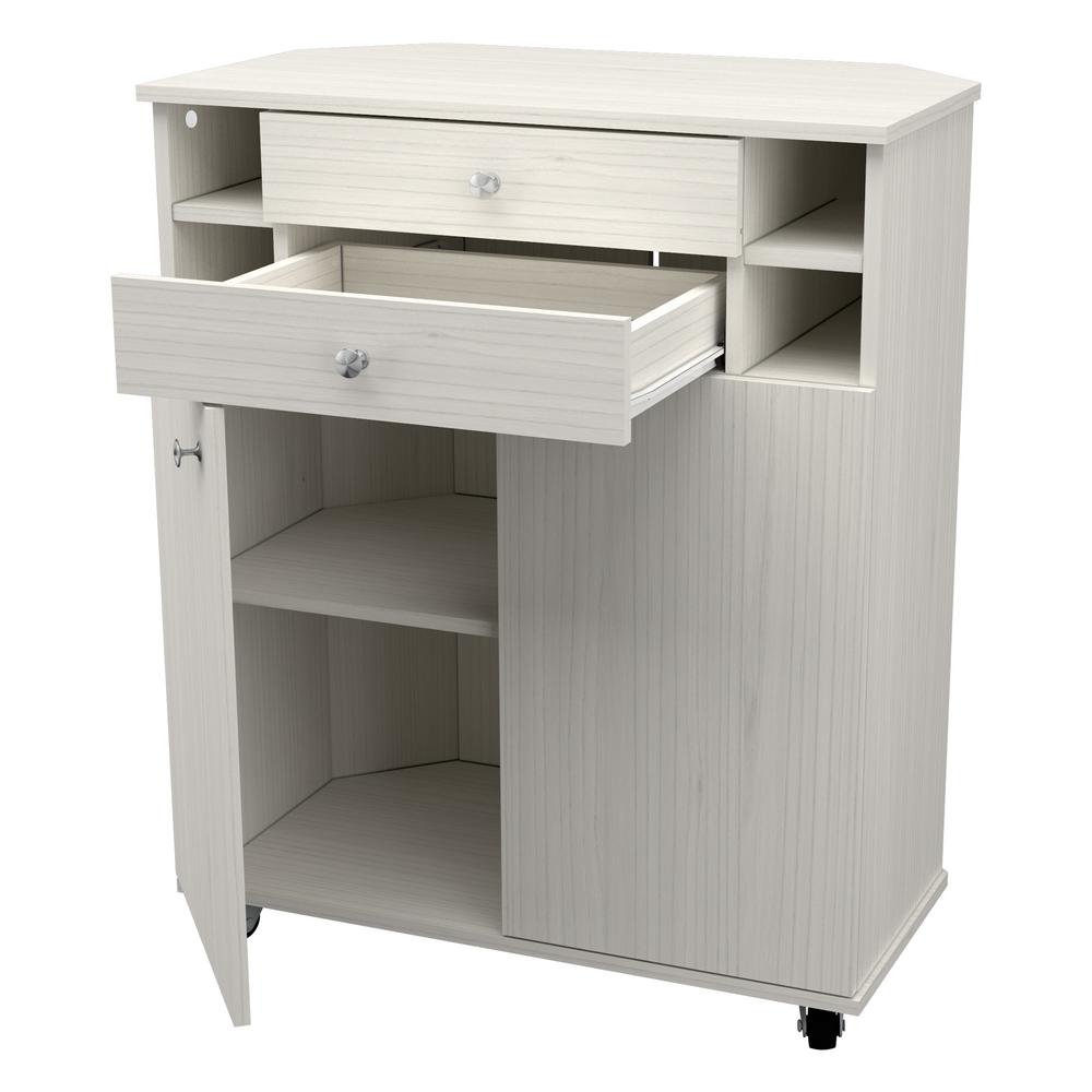 Inval 2-Door Washed Oak Corner Buffet Cabinet-GM-1340 - The Home Depot