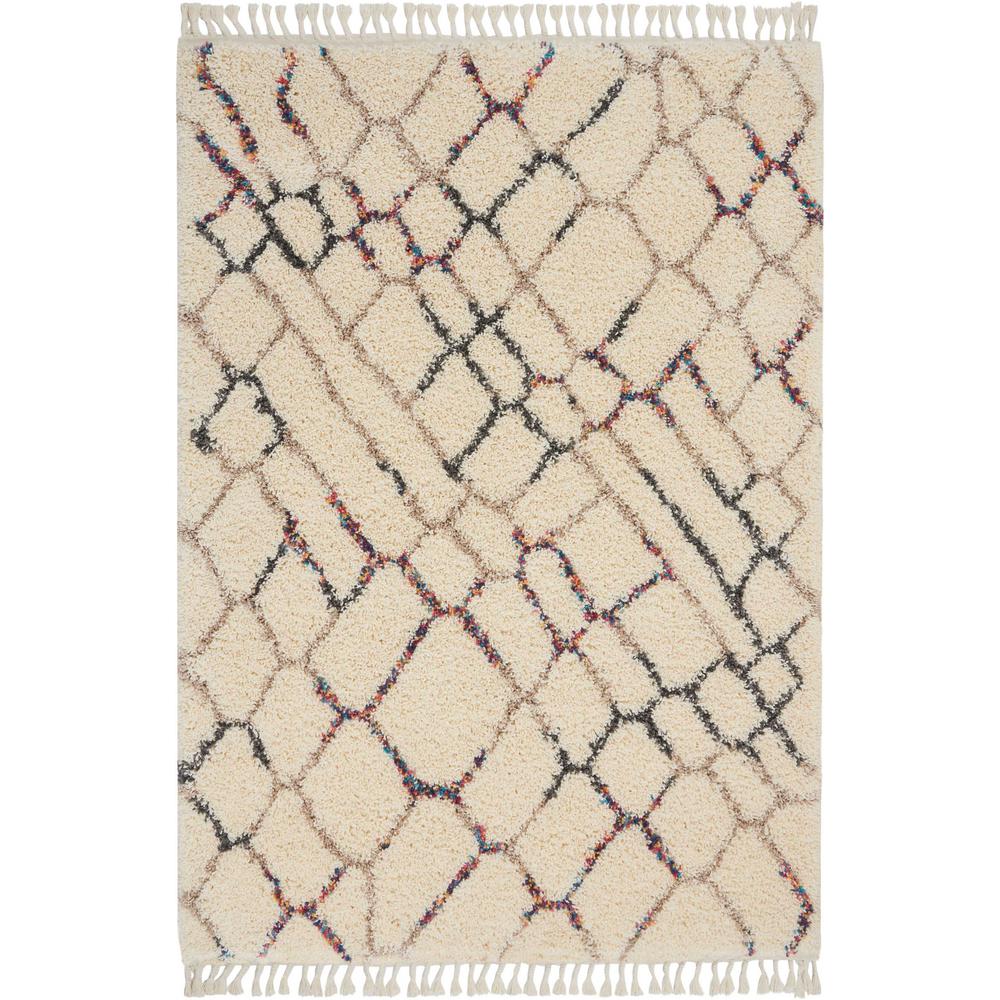 Nourison Nordic 5 X 8 Cream Scandinavian Area Rug 465450