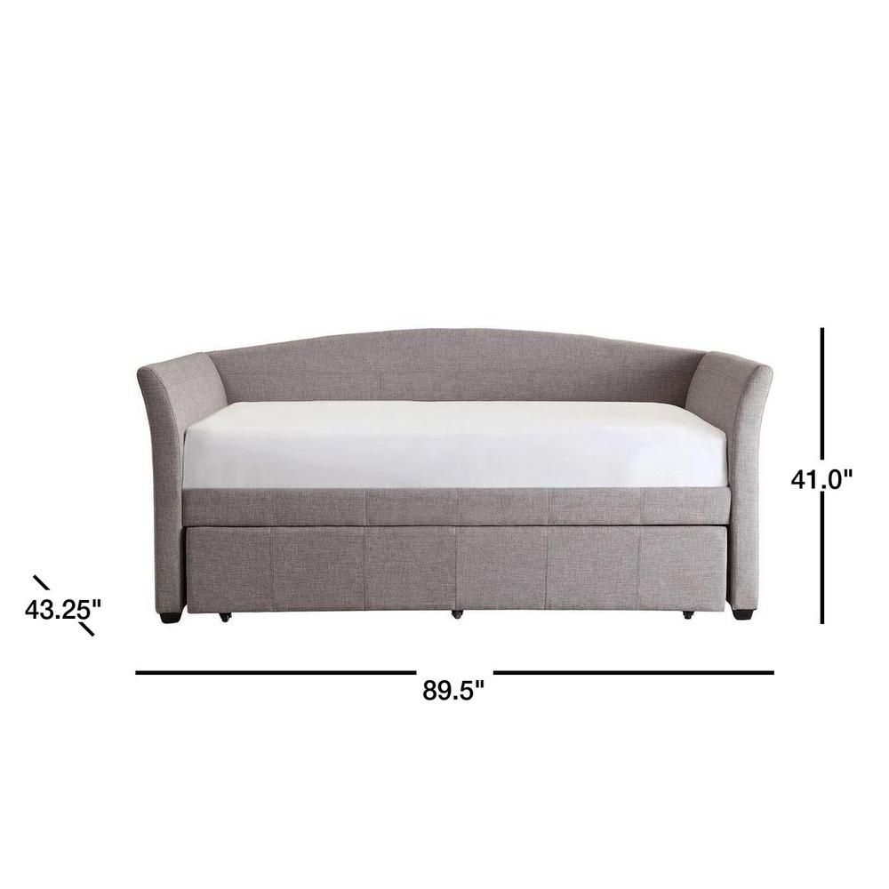 HomeSullivan Varela Gray Trundle Day Bed404956GLBDC The Home Depot