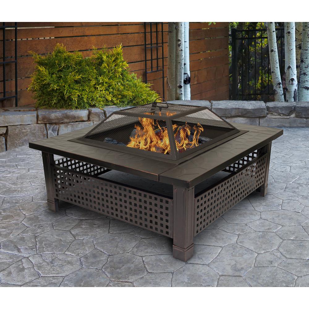 Unbranded Outdoor Leisure Model 5501 Thirty Inch Firepit With Oil Rubbed Bronze Finish 5501 The Home Depot