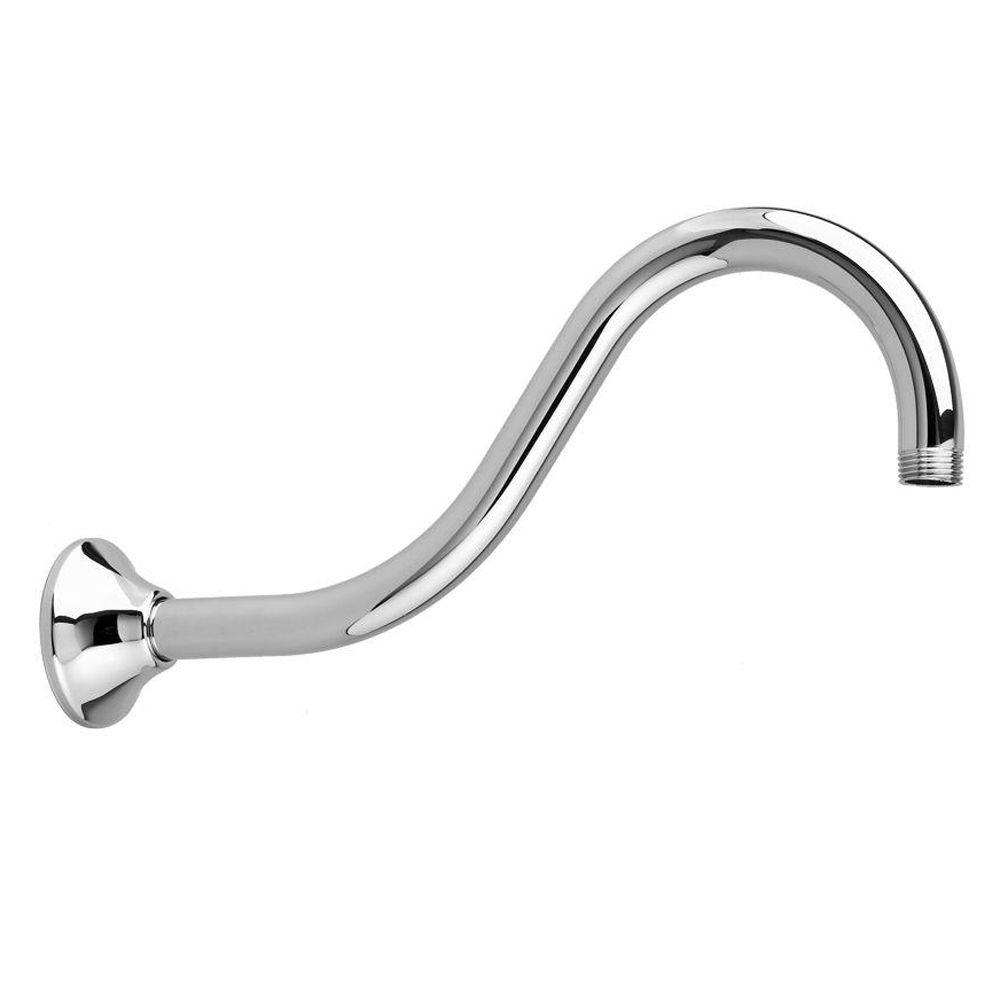 American Standard 12 In Wall Mount Shepherd S Crook Shower Arm Polished Chrome 1660 198 002 The Home Depot - 12 Inch Brushed Nickel Shower Arm American Standard 12 In Wall Mount Shepherd S Crook Shower Arm Polished Chrome 1660 198 002 The Home Depot - 12 Inch Brushed Nickel Shower Arm